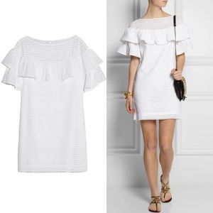 J.CREW Collection Ruffled Broderie Anglaise Dress